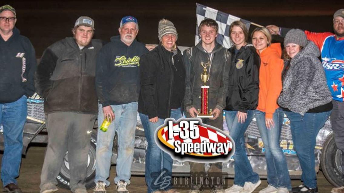 Taylor III, Kaufman, Schmidt, Willard, Cordray, Cadwallader, Bouzek and Bowers best competition at I-35 Speedway