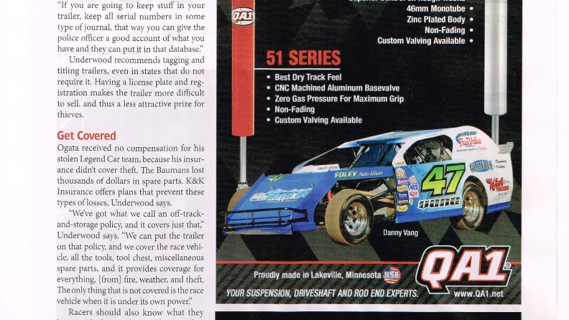 Article in Speedway Illustrated 2017