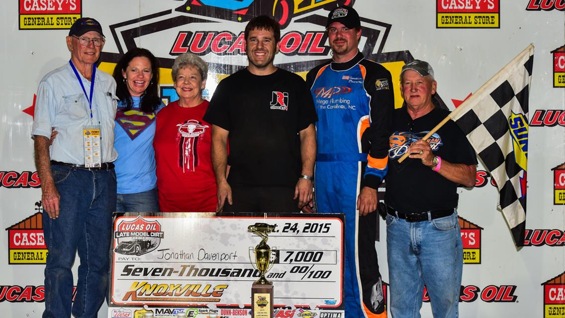 Davenport Wins on Final Lap Thursday Night at Knoxville