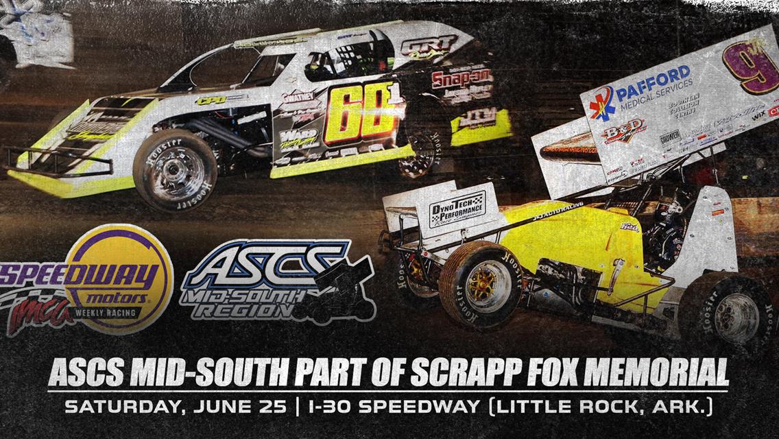 ASCS Mid-South Region Part Of Saturday’s Scrapp Fox Memorial At I-30 Speedway