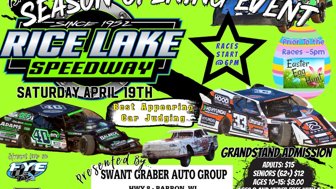 Rice Lake Speedway Opener Countdown Begins
