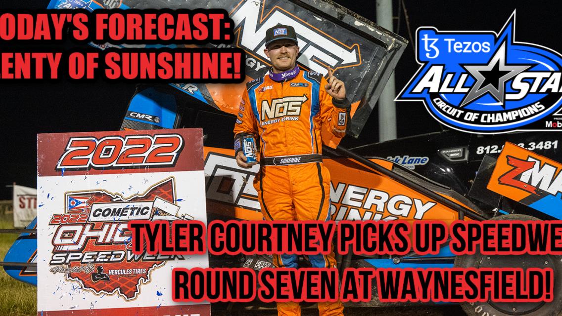 Tyler Courtney picks up Cometic Gasket Ohio Sprint Speedweek presented by Hercules Tires round seven victory at Waynesfield Raceway Park