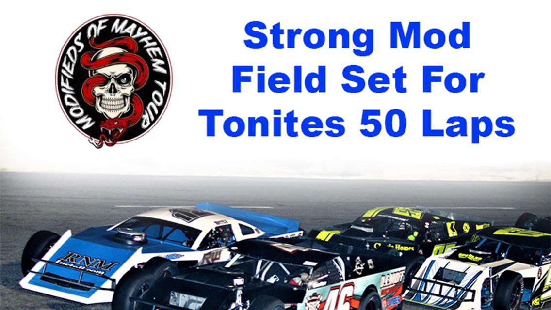 21 Mods Ready for Tonight&#39;s 50 lapper.