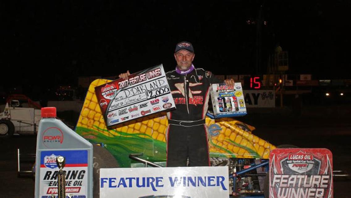 Darland bags $2000 POWRi WAR East victory at Lincoln Speedway