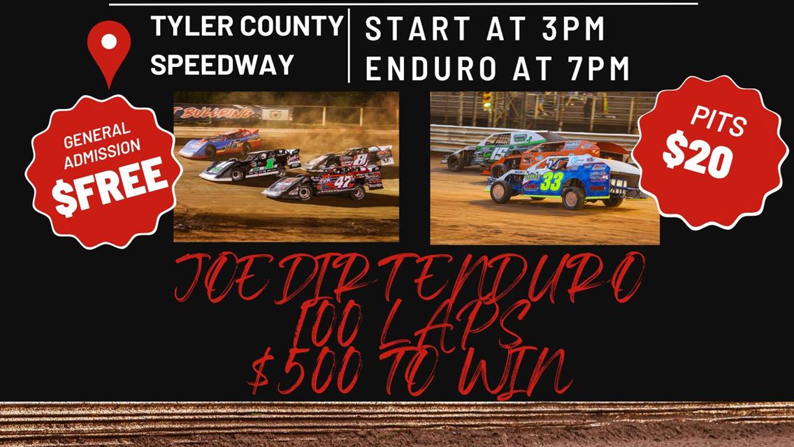 Open Practice &amp; Joe Dirt Enduro at Tyler County Speedway – March 15, 2025!
