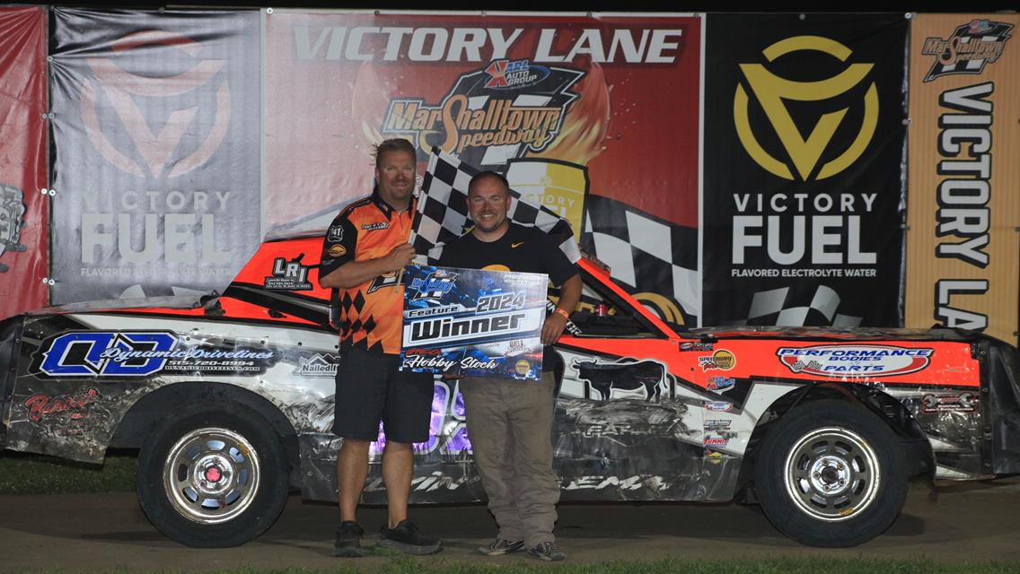 Ward gets 100th IMCA Modified win at Marshalltown Speedway, Reynolds, Carter, Dhondt, Raffurty, and Grady also see checkers