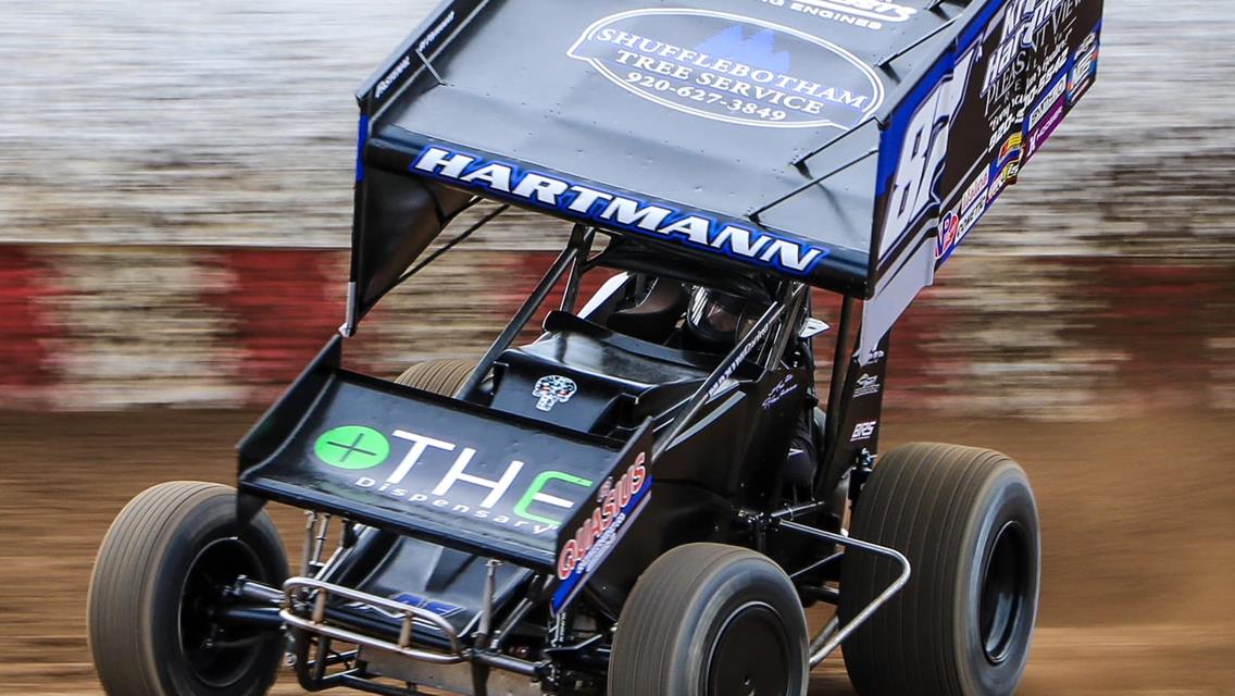 Hartmann flashes speed, pushes ahead in IRA action at Angell Park Speedway