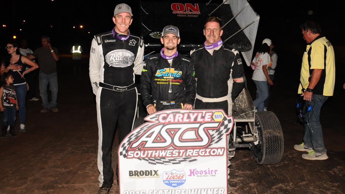 Stevie Sussex Claims First Carlyle Tools ASCS Southwest Region Win at Arizona Speedway