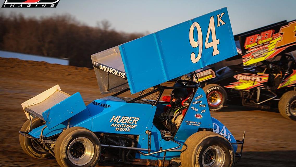 Mingus Advances into First Career Sprint Car Feature at Fremont