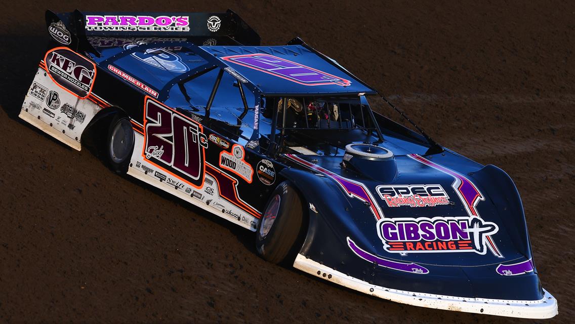 Chamberlain deals with steering issues during Alabama Gang 100 with World of Outlaws