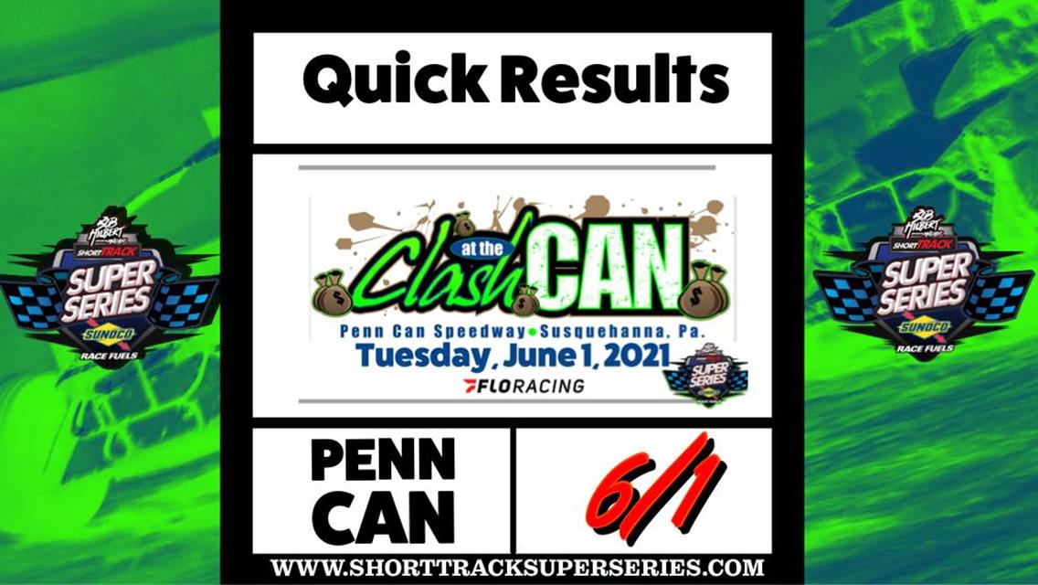 CLASH AT THE CAN™ RESULTS SUMMARY  PENN CAN SPEEDWAY TUESDAY, JUNE 1, 2021