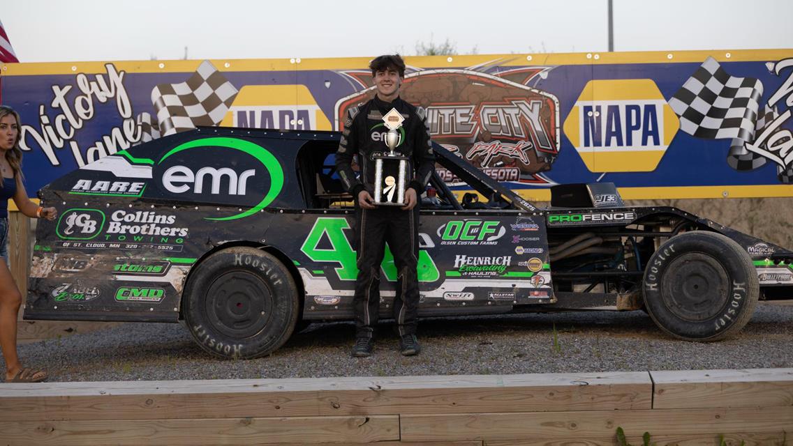 Blake Adams captures six checkered flags in busy month of July