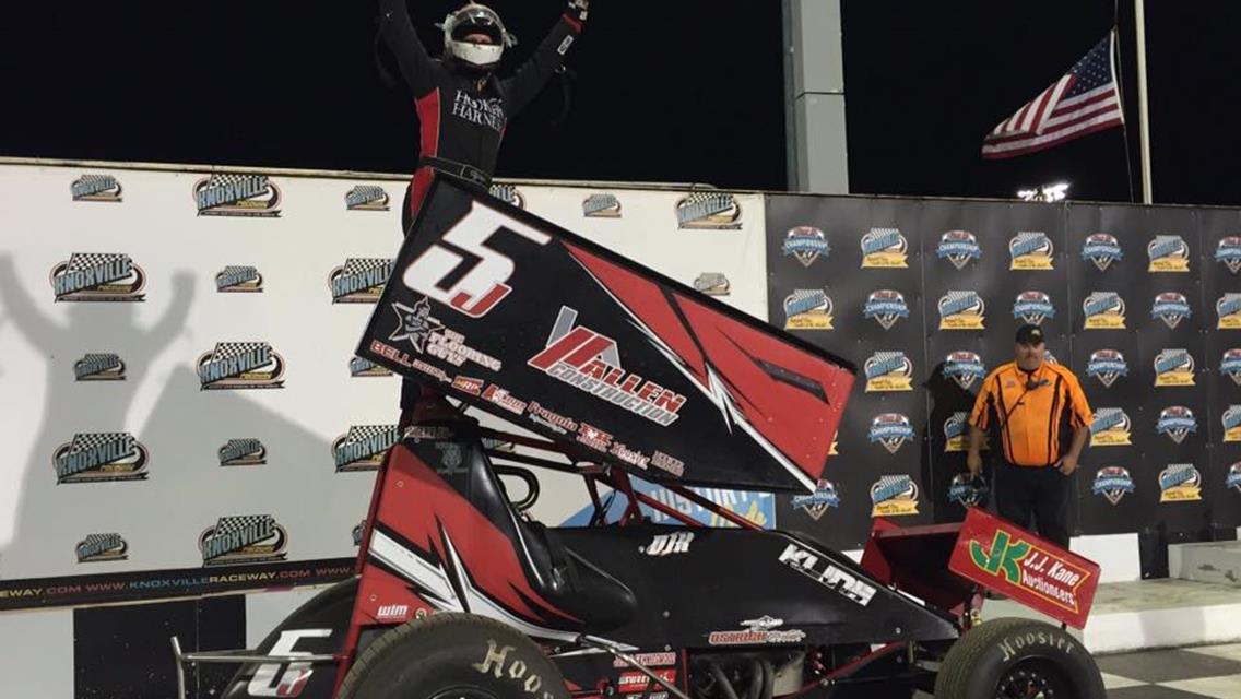 Kline Makes Late Pass to Become All-Time Leader in 305ci Wins at Knoxville