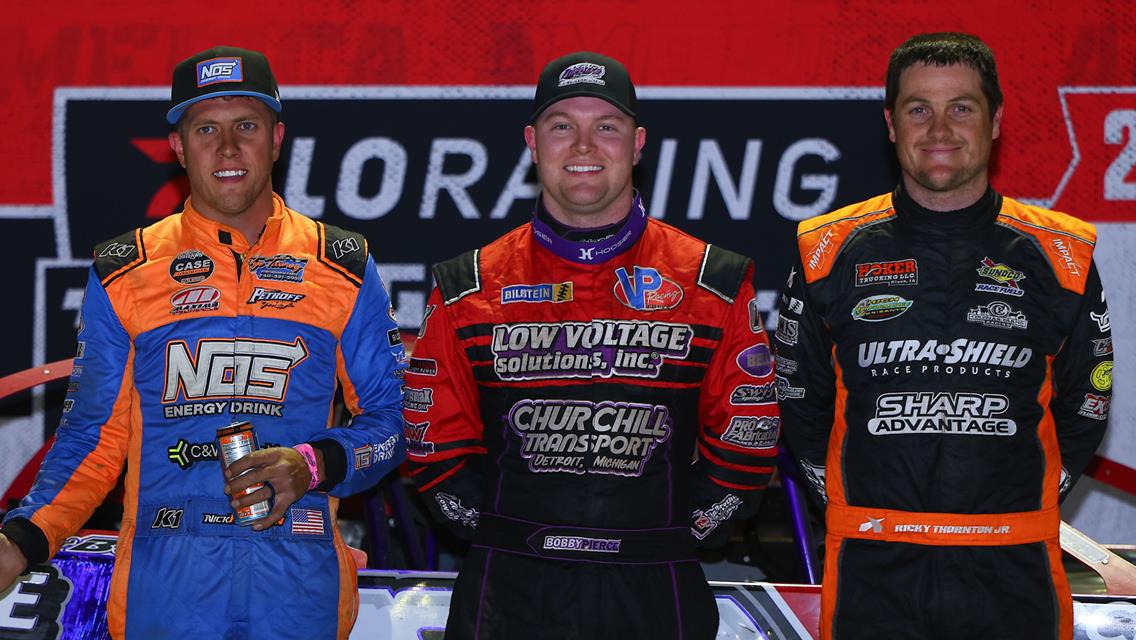 Bobby Pierce Wins FloRacing Night in America Opener at La Salle Speedway