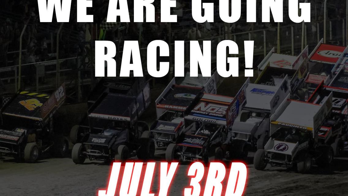 July 3rd Races are Still a Go! Post Race Fireworks Show Canceled