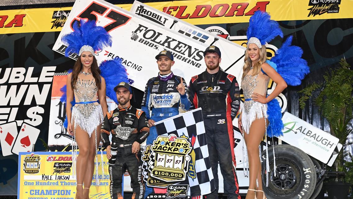 CHA-CHING: Kyle Larson Cashes $100,000 in Eldora's Joker's Jackpot on FS1