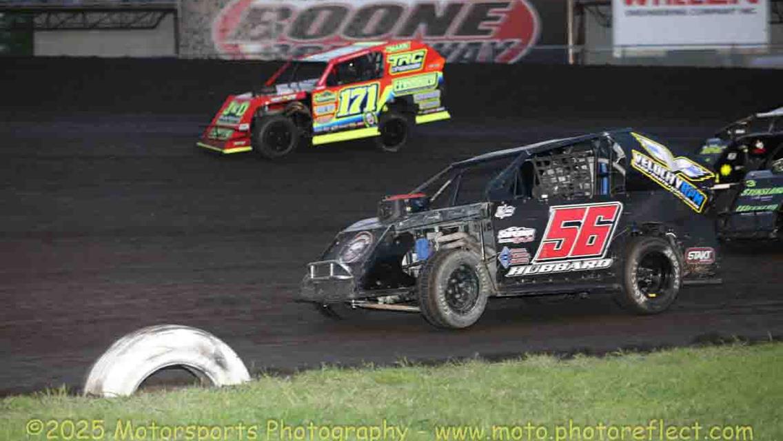 Laney and Avila take Anniversary checkers at Boone Speedway.