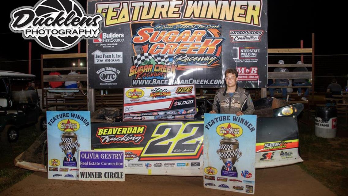 Tucker Anderson Etches Name into Southern All Star Dirt Racing Series History with Sugar Creek Triumph