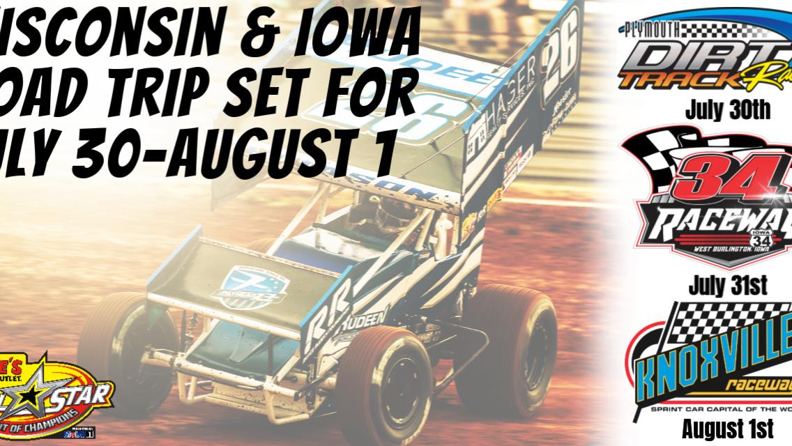 All Stars to visit Wisconsin and Iowa on July 30-August 1; Rayce Rudeen Foundation Race to kick-off weekend at Plymouth