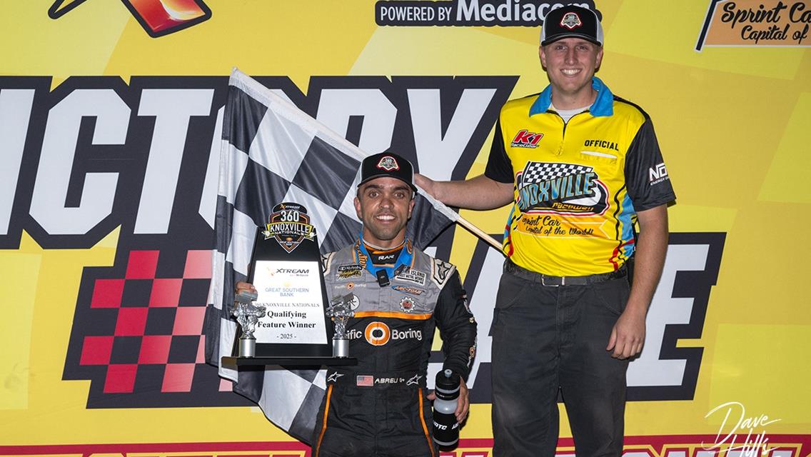 Rico Abreu Wins Feature, Earns Pole For Saturday’s 360 Knoxville Nationals Championship!