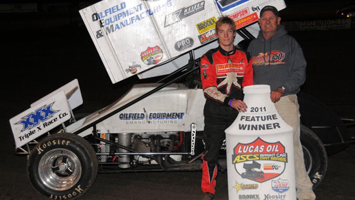 Glenpool, Oklahoma&#39;s Matt Covington captured his first Lucas Oil ASCS presented by K&amp;N Filters National win of the year by wiring the field in Saturday night&#39;s 30-lap feature at Las Cruces&#39; Southern New Mexico Speedway. (Lonnie Wheatley photo)