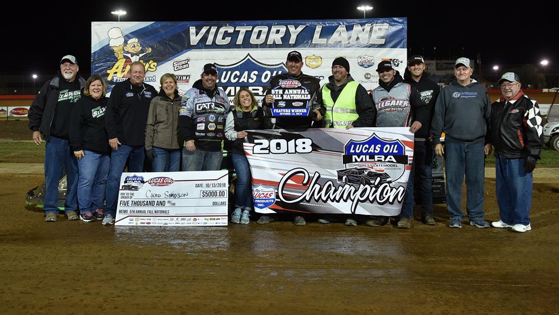 Chad Simpson claims MLRA title with season-ending win at Lucas Oil Speedway