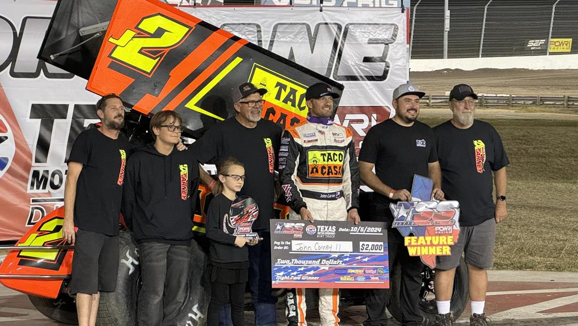 John Carney II Sweeps Weekend Wins with POWRi Texas Sprint Series at Texas Motor Speedway