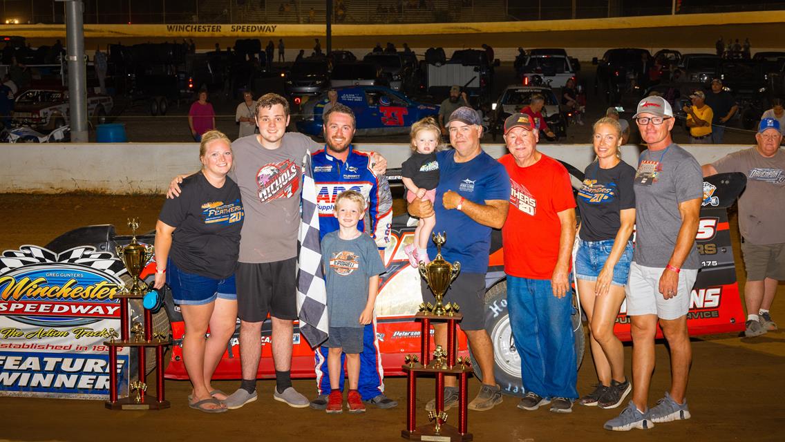 Feathers Finds Victory Lane, First Lee Stultz Memorial 4-Time Winner