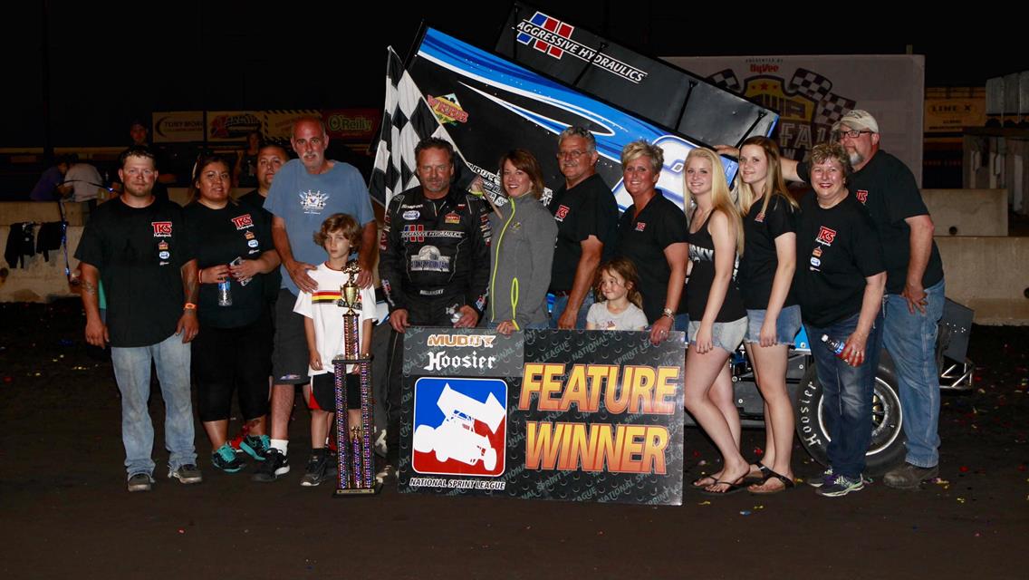 Dollansky Dominates at Iowa State Fair Speedway to Reclaim National Sprint League Points Lead
