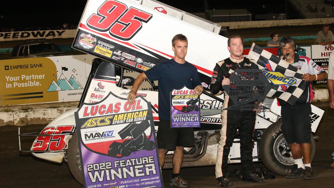 Matt Covington Unstoppable At 81-Speedway With Lucas Oil ASCS