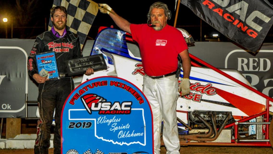 Shebester shines in Wingless Sprints Oklahoma at Red Dirt