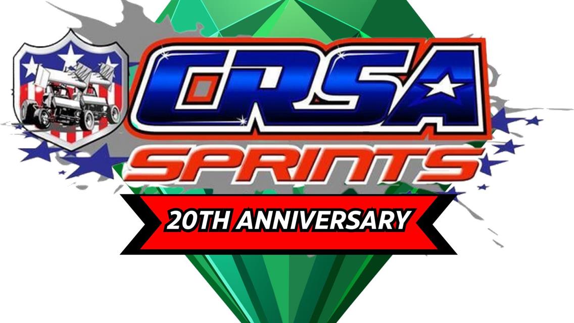 CRSA Sprints Reveal 20th Anniversary Logo for 2025