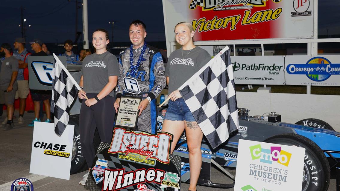Josh Sokolic Soars to Second Career Novelis Supermodified Win on Autograph Night at Oswego