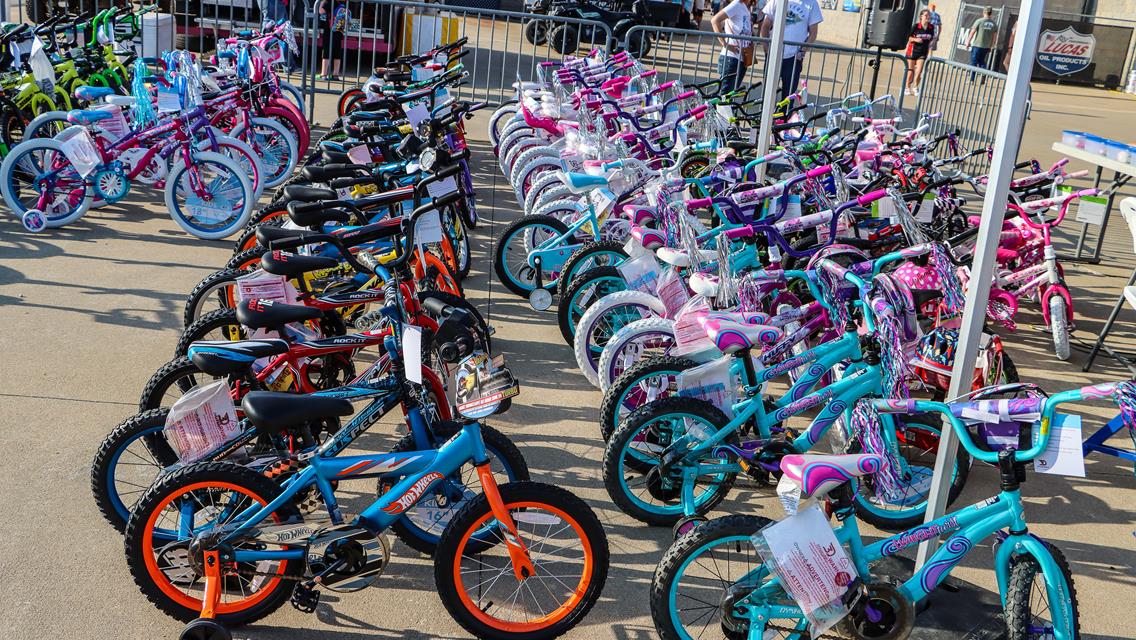 Lucas Oil Speedway seeking bicycles for annual Kids&#39; Night at the Races