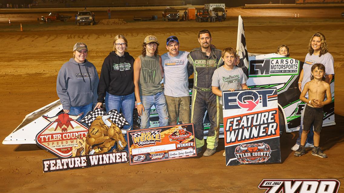 Travis Brown, Michael Moreland, Doug Carson, Wesley Tennant Score Season First Wins at Tyler County Speedway