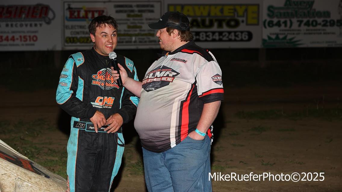 Stuart Speedway (Stuart, IA) – Malvern Bank West Series – May 9th, 2025. (Mike Ruefer photo)