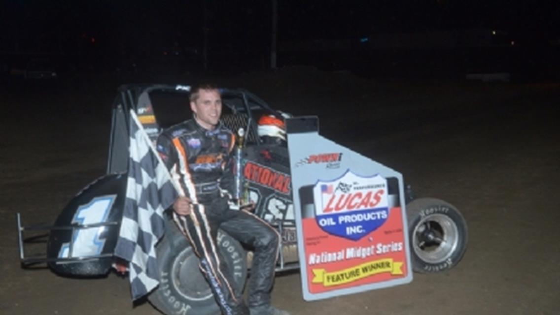 Michael Pickens Edges Brett Anderson for POWRi Midget Victory at Valley Seedway
