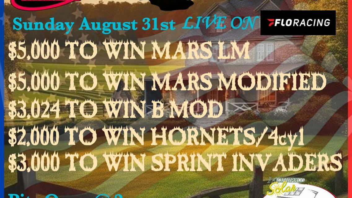 Mohrfeld Solar Sprint Invaders Aim for $3,000 at Spoon River Sunday!