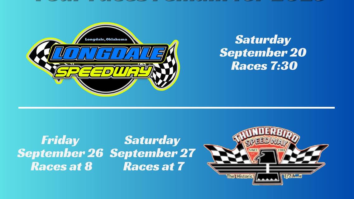 Longdale, Thunderbird, Enid will wrap up Sooner Late Model Season