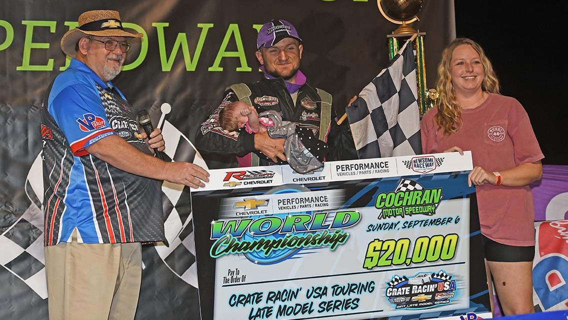 PAGE POCKETS $20Gs WITH WORLD CHAMPIONSHIP RACE WIN AT COCHRAN