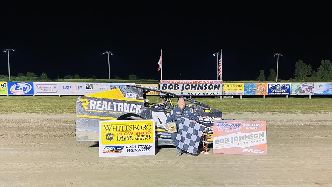 Billy Dunn Takes Checkers in Can-Am’s 900th Modified Feature