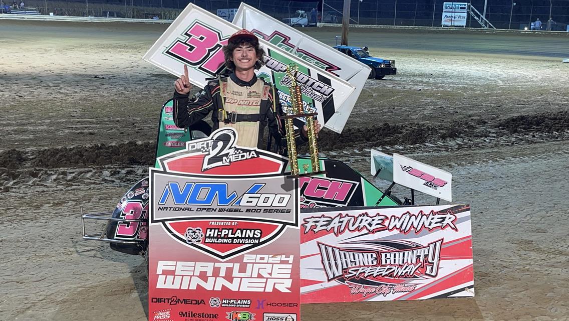 Soares Scores First NOW600 National Non-Wing Win while Weger Doubles Up on Victories at Wayne County Speedway!