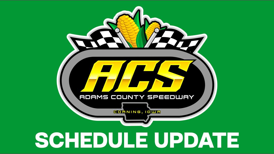 2025 Remaining Schedule Update