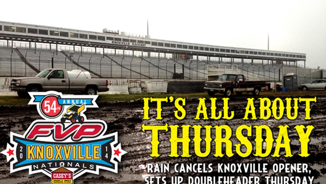Rain Postpones Wednesday Qualifying Night at FVP Knoxville Nationals
