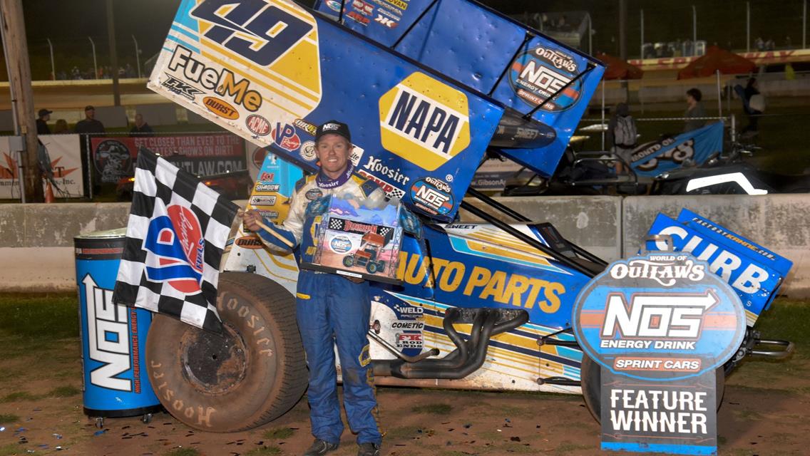 BRAD SWEET RETURNS TO VICTORY LANE AT SHARON AFTER 10+ YEAR ABSENCE BY DOMINATING WORLD OF OUTLAWS SPRINTS; WIN #2 FOR CHRIS SCHNEIDER IN PRO STOCKS