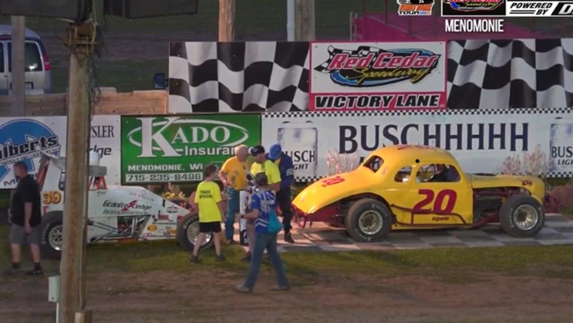 Denny Fredrickson and Tom Godfrey Takes Top Spots at Red Cedar Speedway Thursday Night