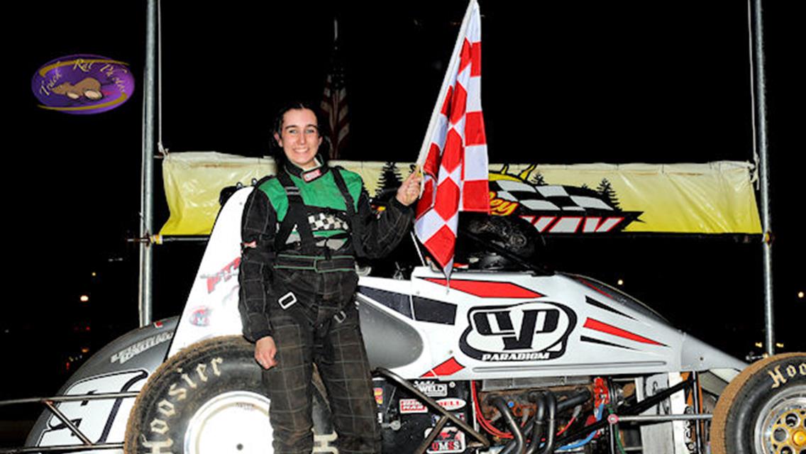 Katrina Sautbine in SCVR Victory Lane following her May 24 win.