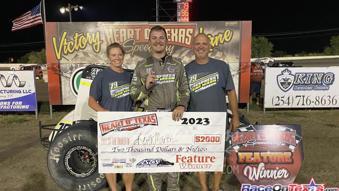Keith Martin Finds ASCS Elite Non-Wing Win At Heart O&#39; Texas Speedway