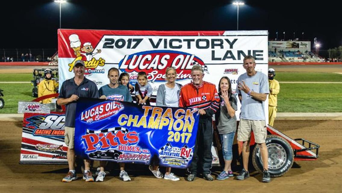 Cutshaw earns fourth straight Lucas Oil Speedway title