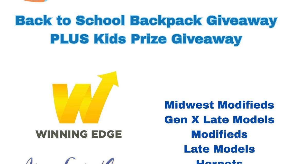 Friday August 8- Kids Back to School Backpack Giveaway + Kids Prize Giveaway